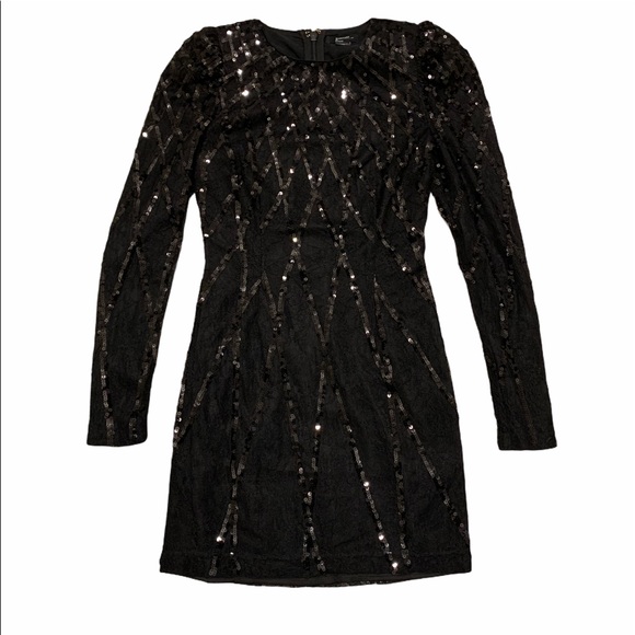 Marciano Sequin and Lace Dress - Picture 2 of 9